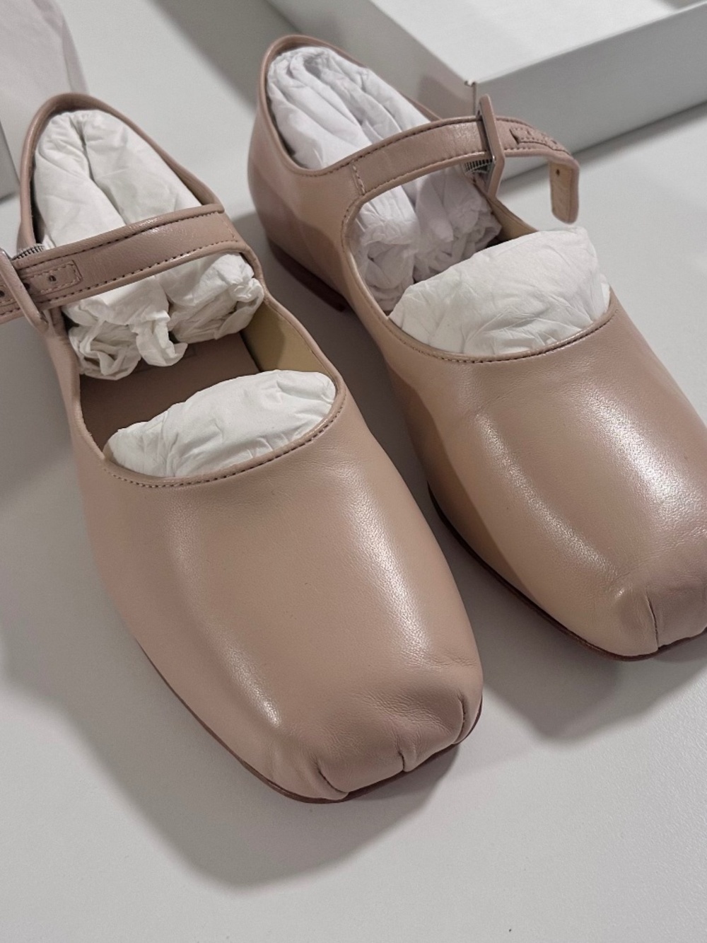 Sandy Liang Mary Jane Pointe Ballet Nappa, Size 38
